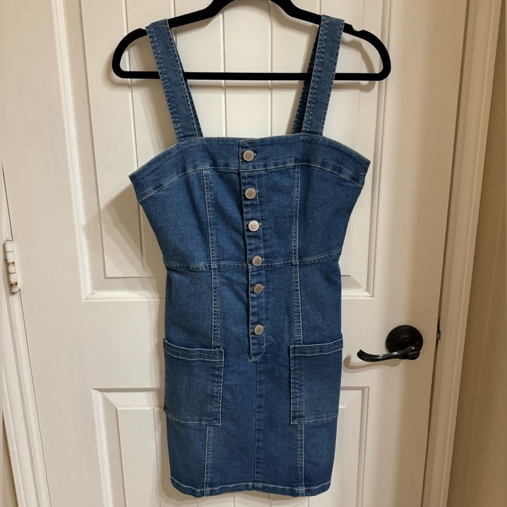 DENIM | BUTTON | DRESS | MINI